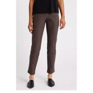 NEW NWT! EILEEN FISHER SLIM ANKLE PANTS washable crepe knit tapered leg sz XXS